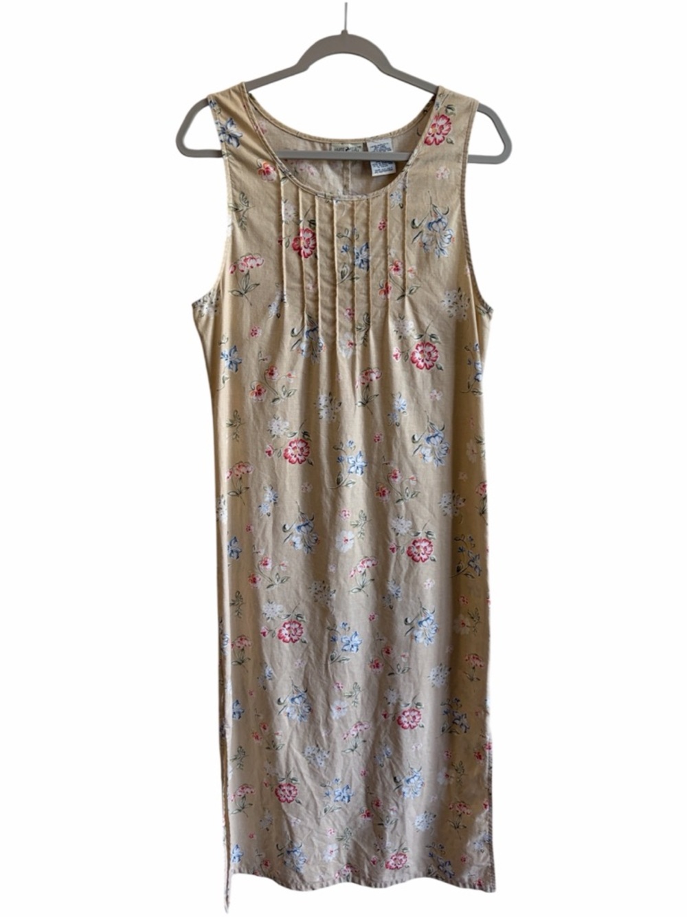 White Stag Romantic Cottage Yellow Cream 55% Linen Floral Maxi Dress Size 4/6 - Picture 12 of 13
